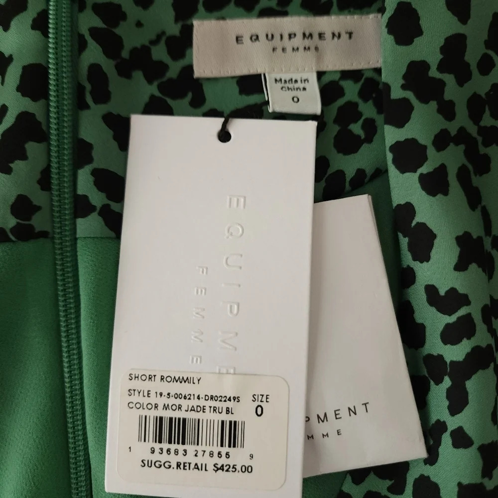 Equipment Rommily Animal Print Satin Dress - Picture 5 of 8